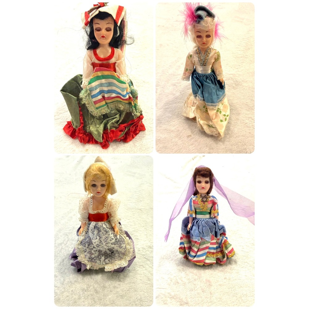 Vintage ARCO Dolls of the World‎ 1960s 1970s International Souvenir Set of 4